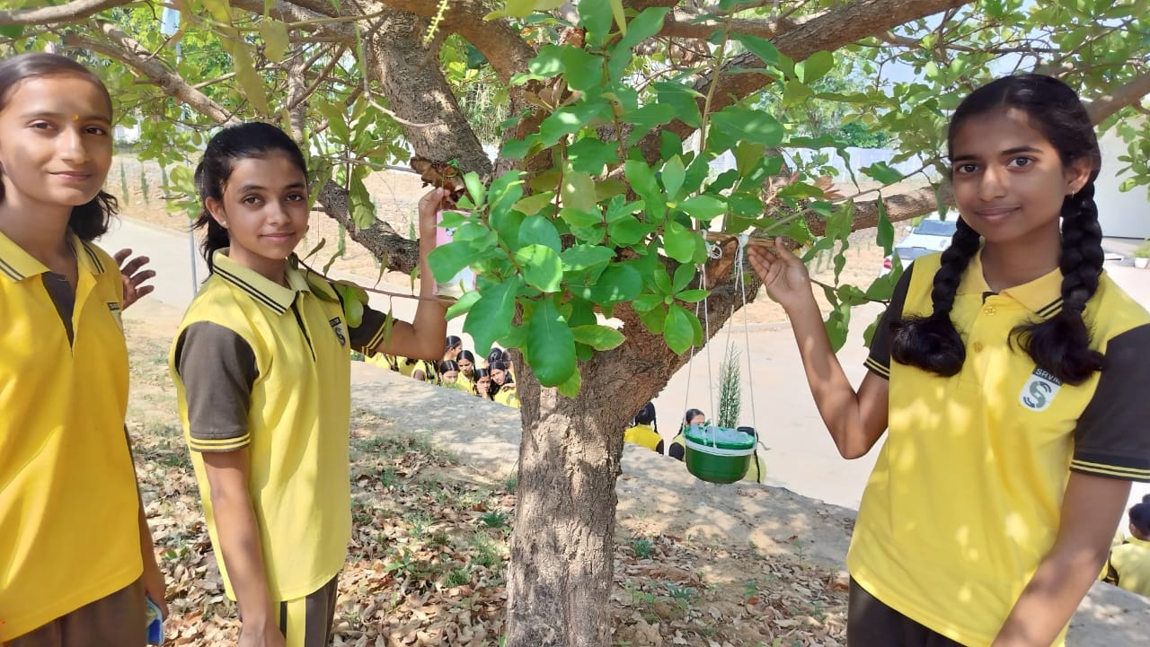 पृथ्वी दिवस पर साधु राम विद्या मंदिर में विशेष कार्यक्रम आयोजित 