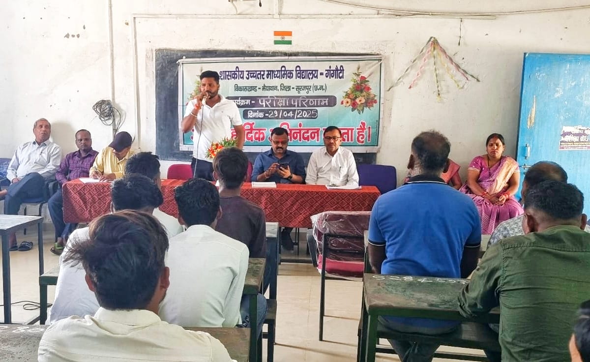 शा.उ.मा.विद्यालय गंगोटी का परीक्षा परिणाम घोषित।