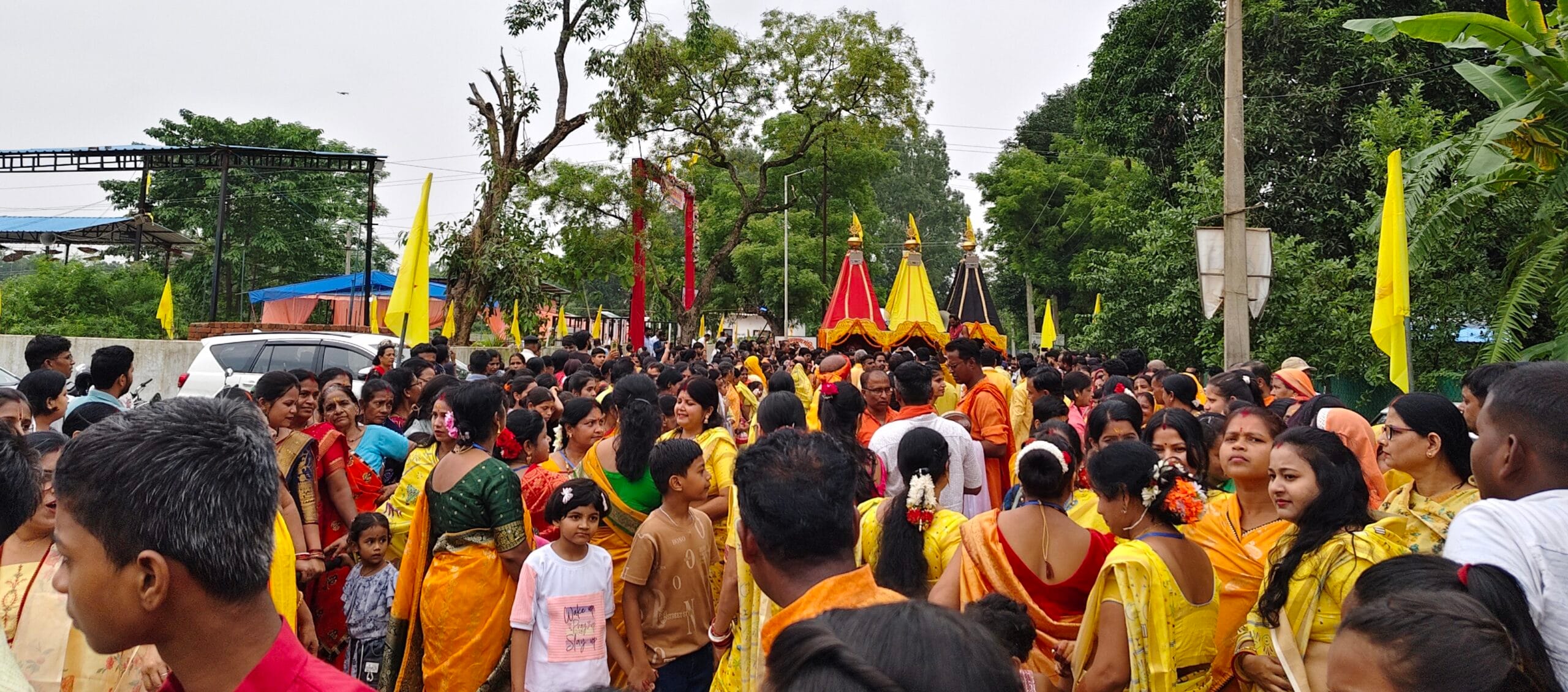 कोयलांचल बिश्रामपुर में निकाली गई महाप्रभु जगन्नाथ की भव्य रथ यात्रा – जय जगन्नाथ के नारों से गूंजा क्षेत्र